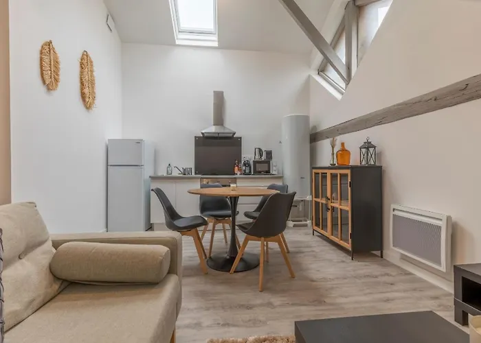 Atypique - 2 Chambres Avec Salles De Bains, Cuisine Equipee, Parking Gratuit